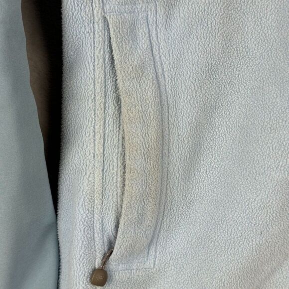North Face Jacket Womens Large Blue Fleece Quarter Zip Pockets Outdoors Winter* - Picture 5 of 16